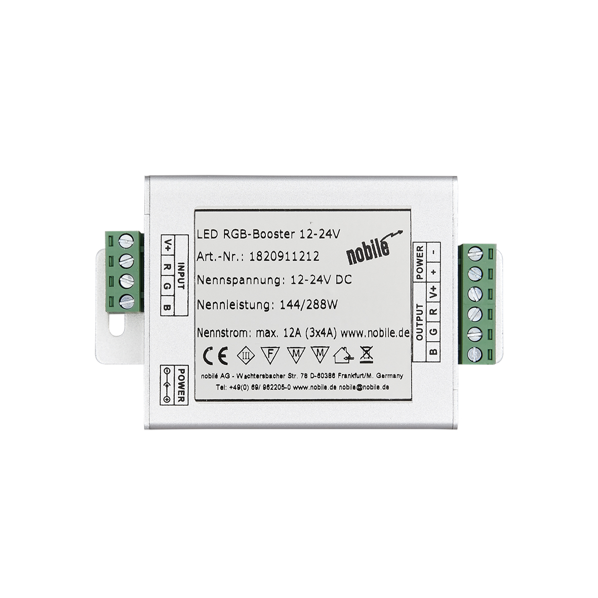 1820911212_LED RGB-Booster 12-24V_Vorderseite